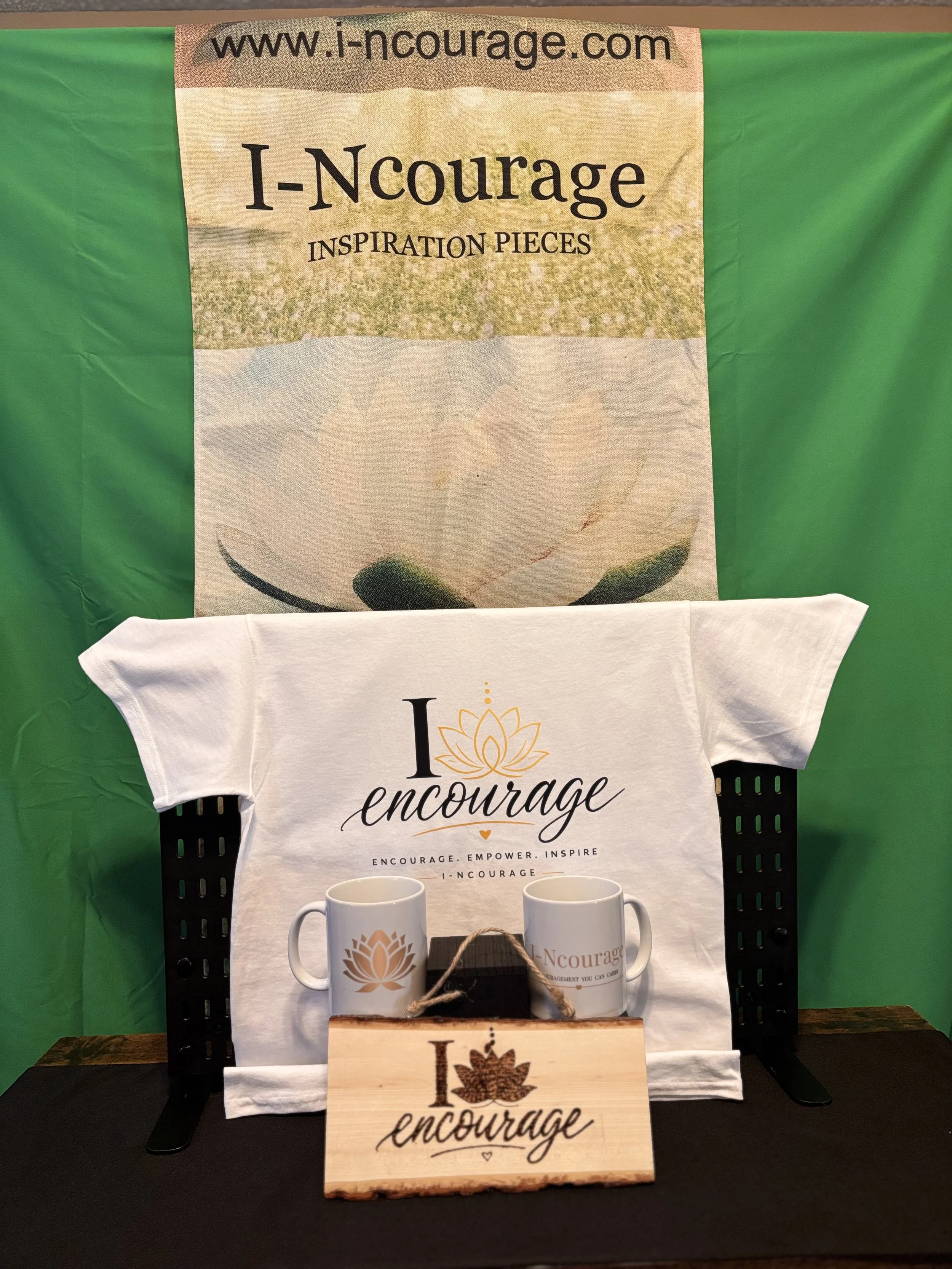 I Encourage Bundle (T-shirt, Mug and Wood Piece)