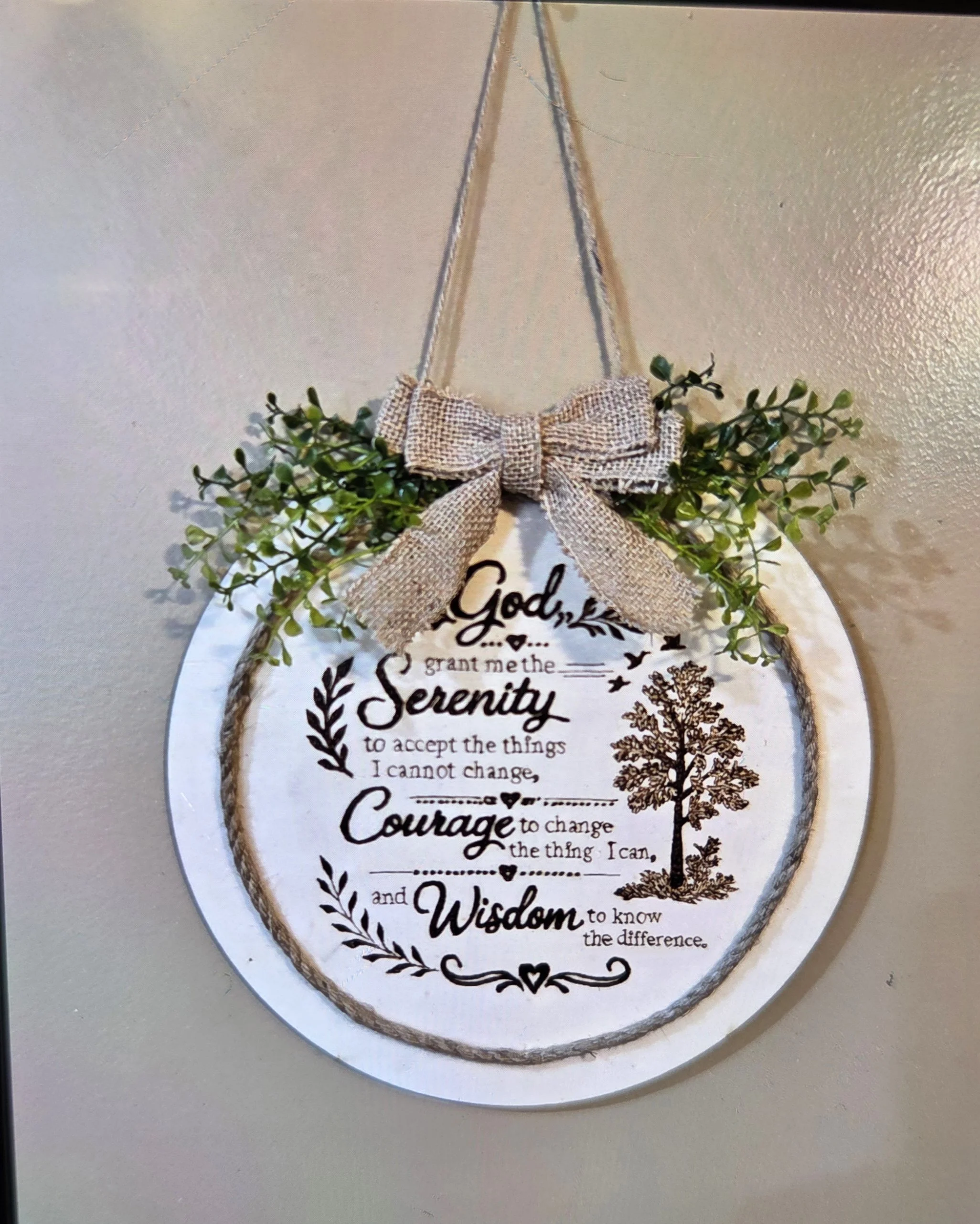 "Serenity Prayer Hanging Wall Art"