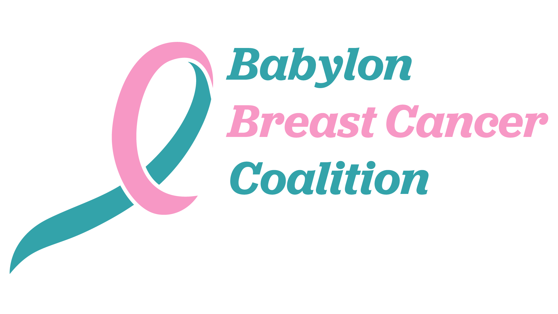Logo of the Babylon Breast Cancer Coalition featuring a pink ribbon and teal text.