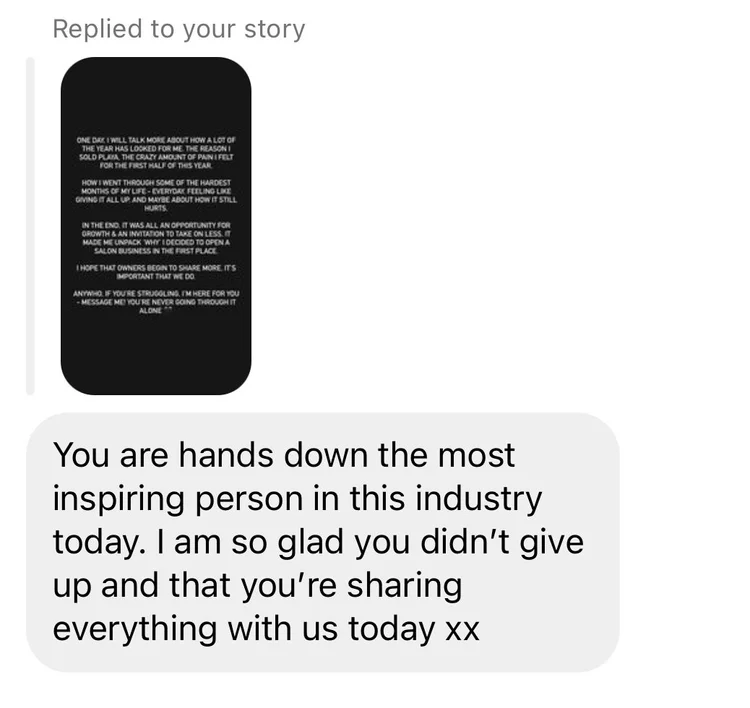 Student message