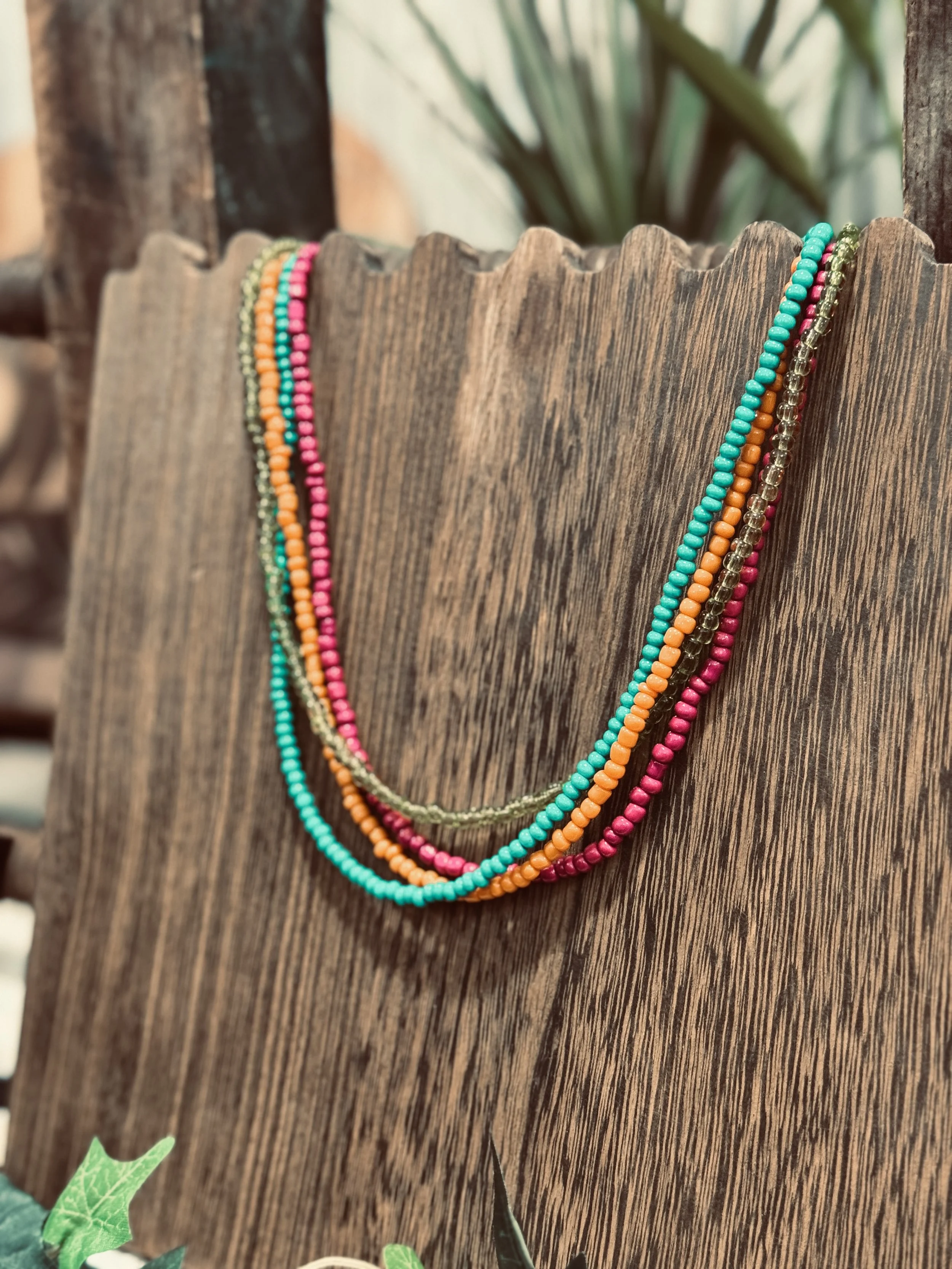 Vibrant Multicolored Beaded Necklace