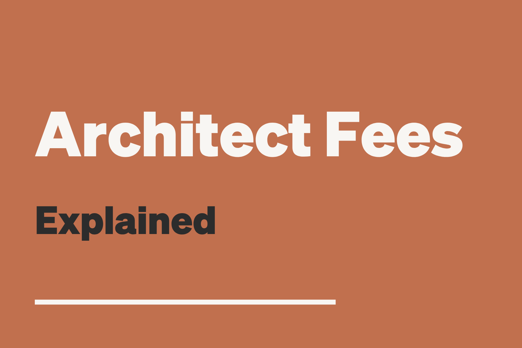 Why Some Architects Won't Tell You What They Charge (And Why I Do)