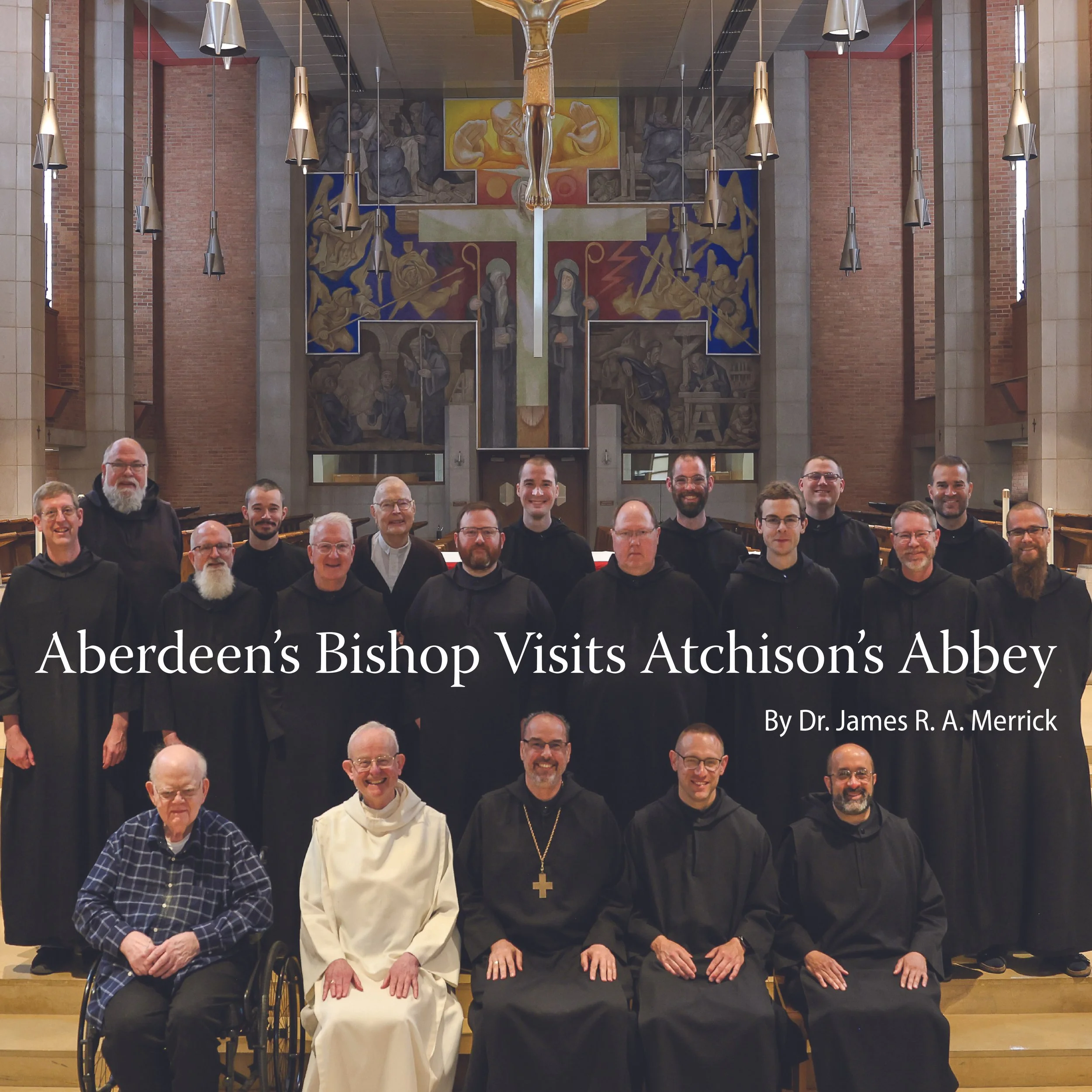 Aberdeen’s Bishop Visits Atchison’s Abbey