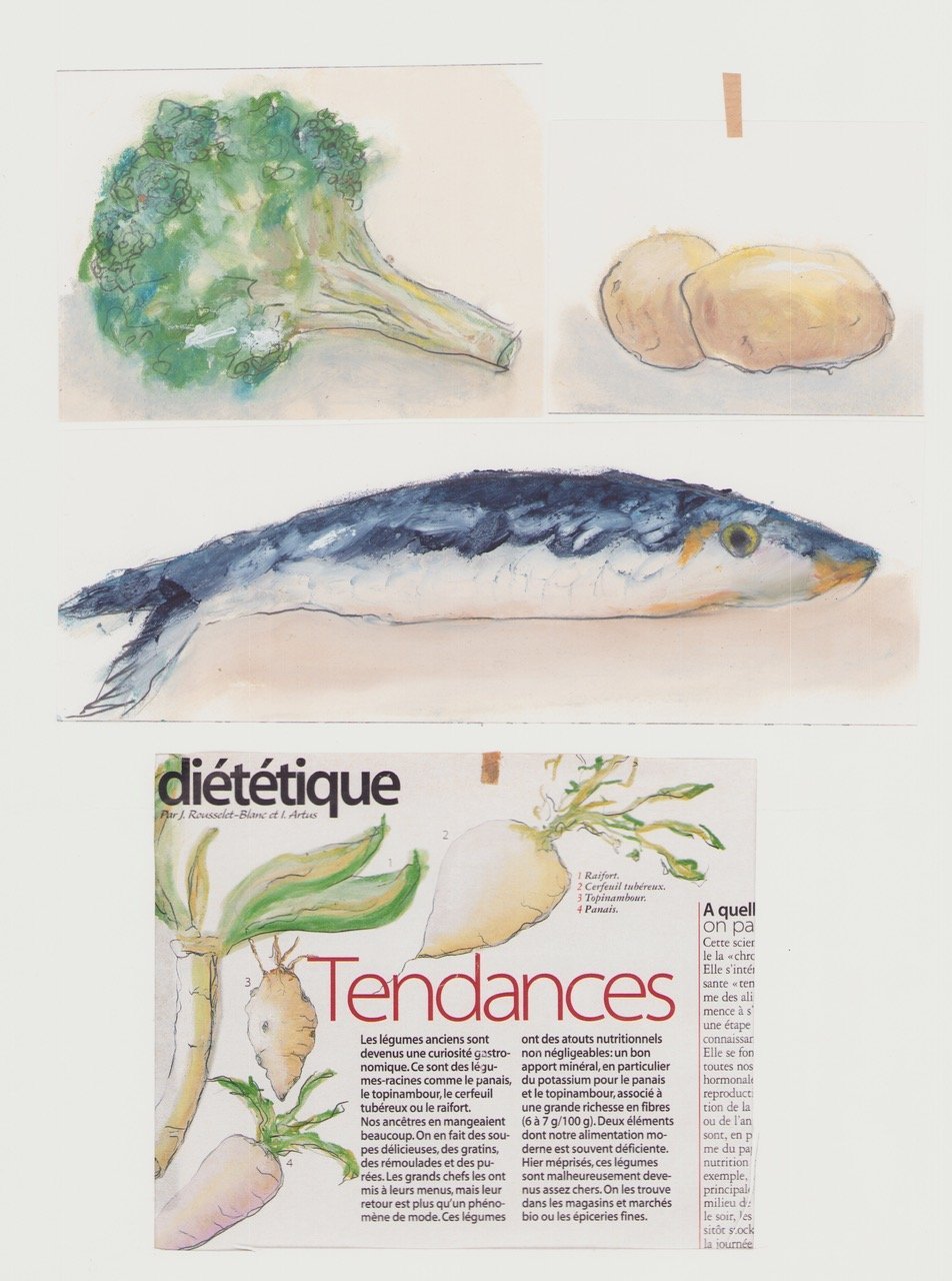 Magazine work by illustrator Aurélie Salmon Lahad