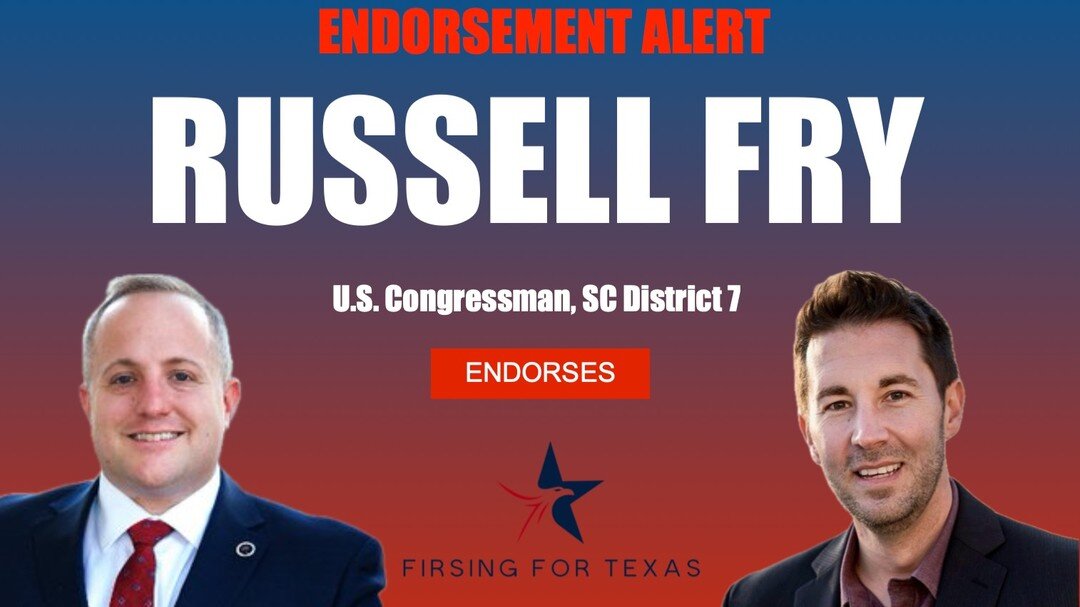 Endorsement Alert! U.S. Congressman Russell Fry endorses Dr Scott. The two first met in 2016 when Firsing was teaching at Coastal Carolina University &amp; Fry was a member of the SC House. Both look to help lead America into the future.
#2024Electio