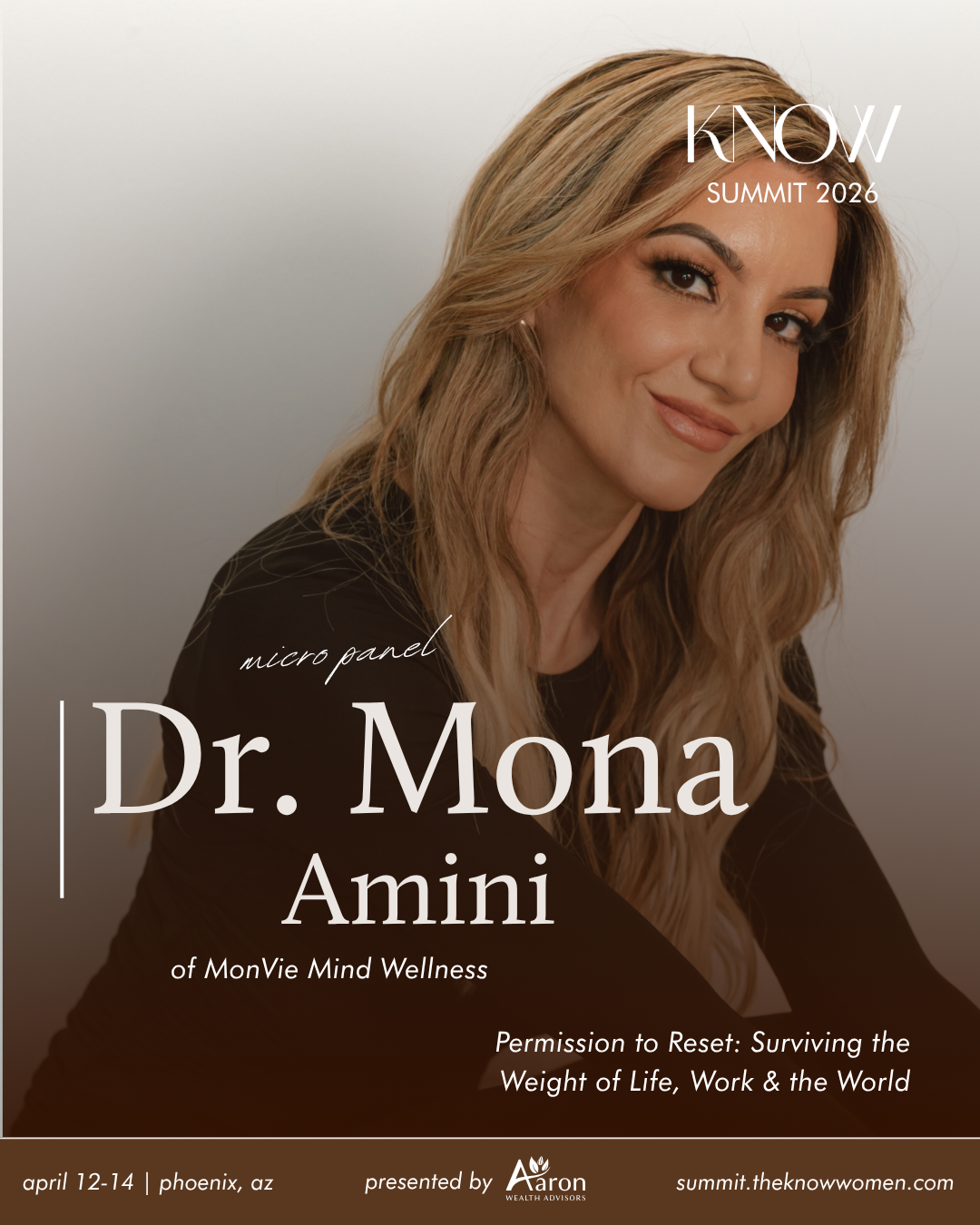 Dr. Mona Amini x KNOW Summit 2026