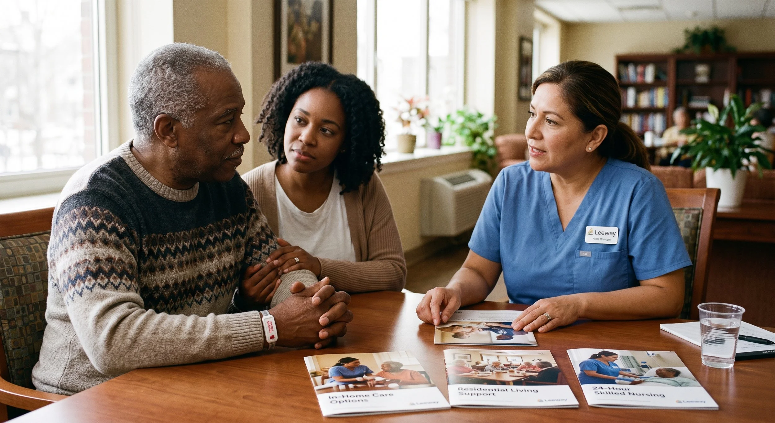 What are the options when someone with HIV can no longer live independently?