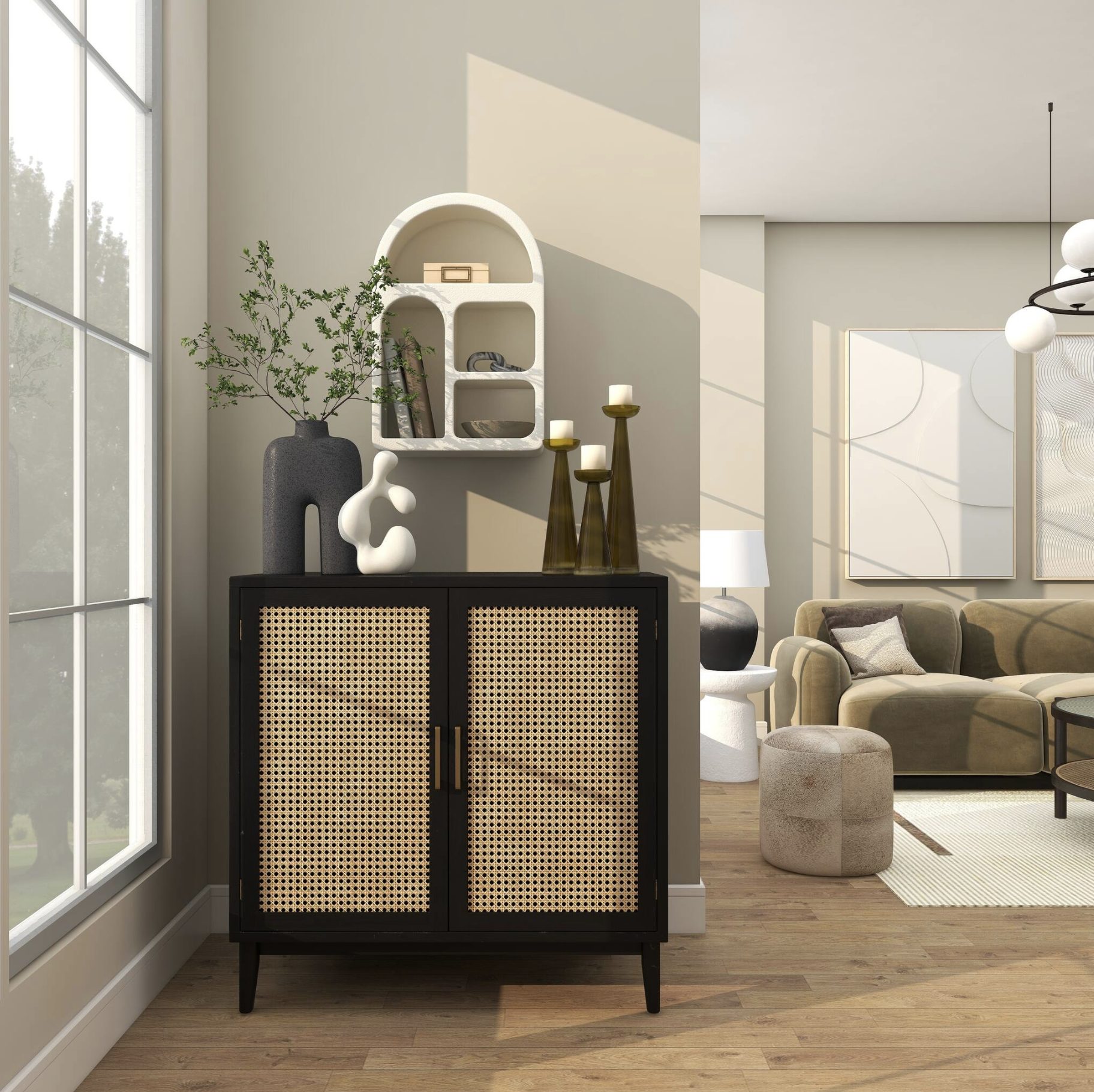 Arch Rough Finish Wall Shelf