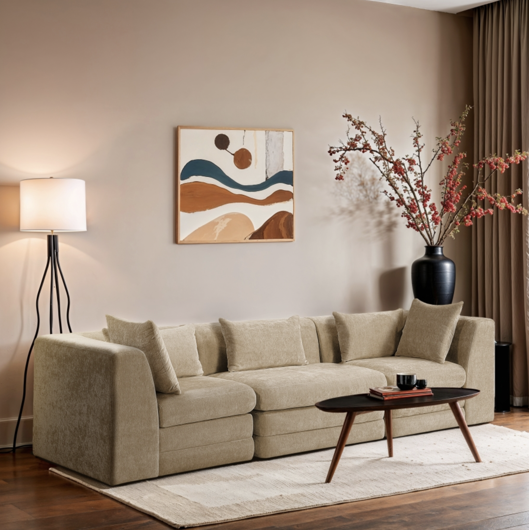 Stellar Modern Chenille Modular