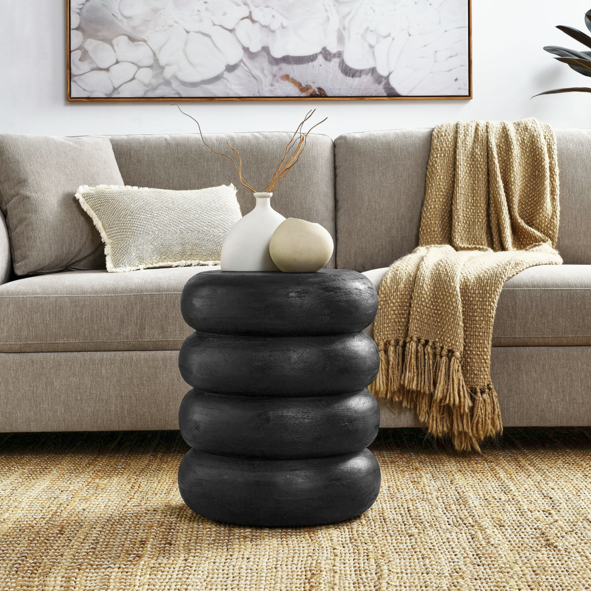 Ellery Modern Stacked Side Table