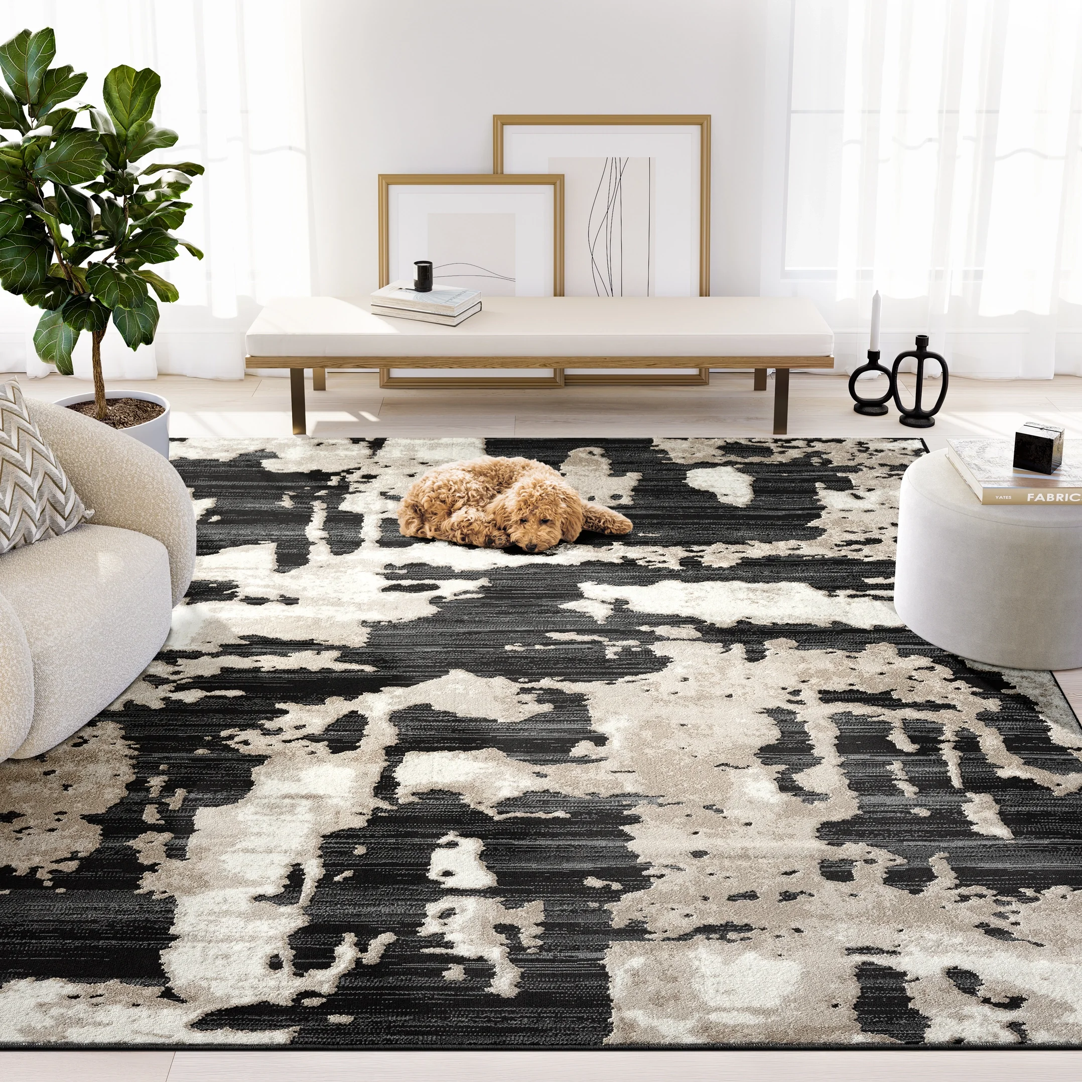 Abstract Pattern Area Rug