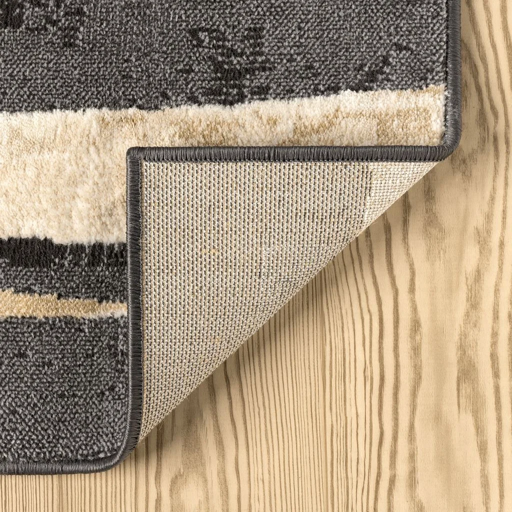 Modern Block Patter Area Rug