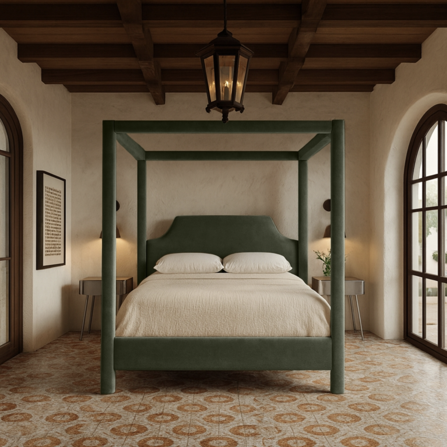 Dawson Upholstered Velvet Bed