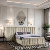 Amara Upholstered Velvet Bed