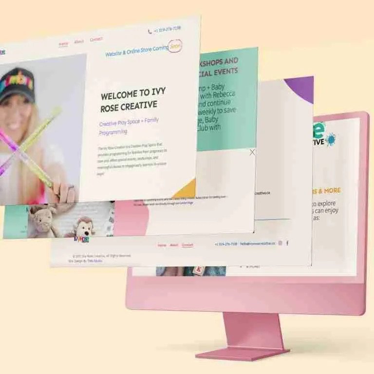 Web Design for Ivy Rose Creative by TWA Studio Web Design for Ivy Rose Creative by TWA Studio