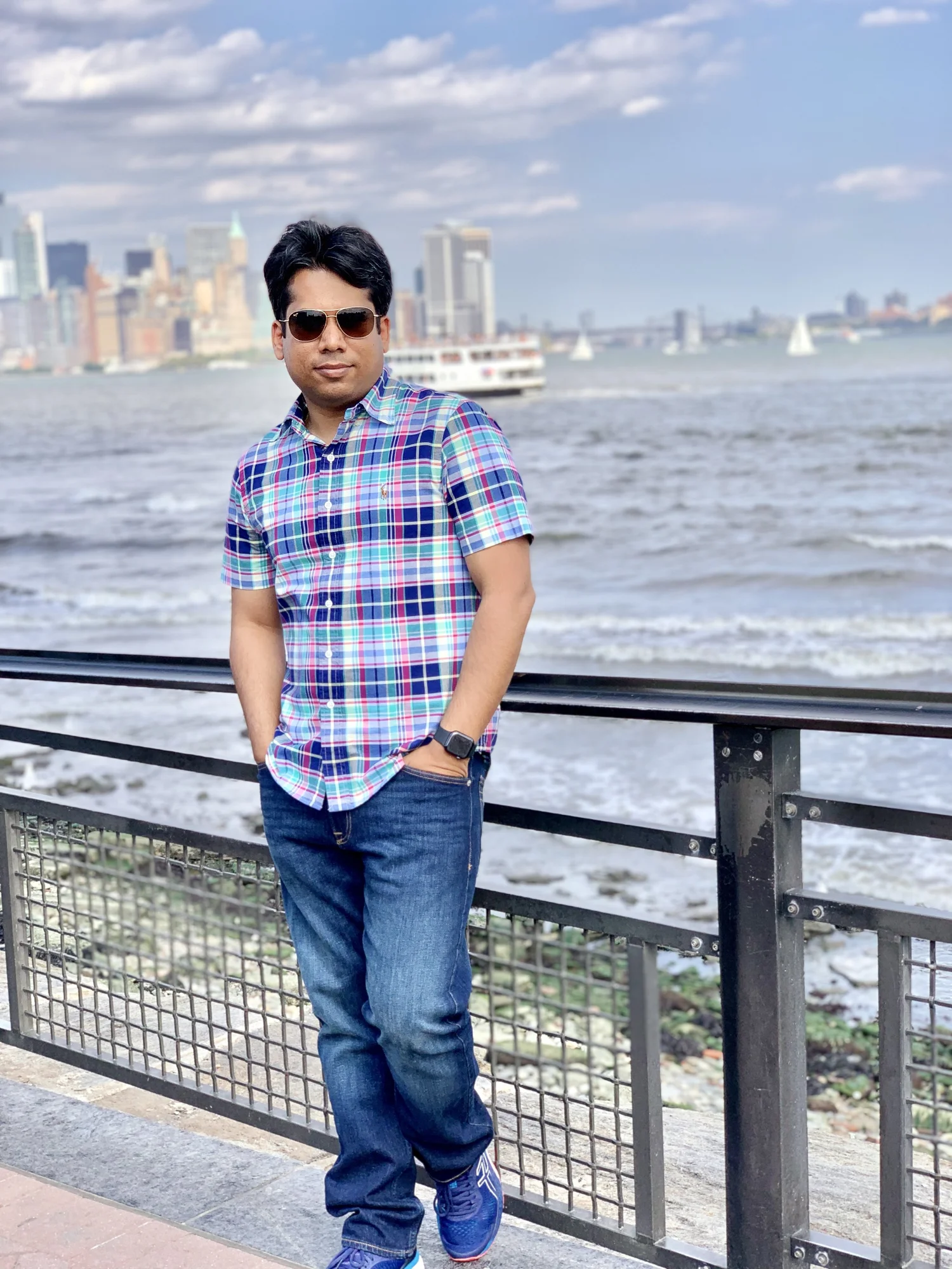 Pankaj Prasoon by the waterfront
