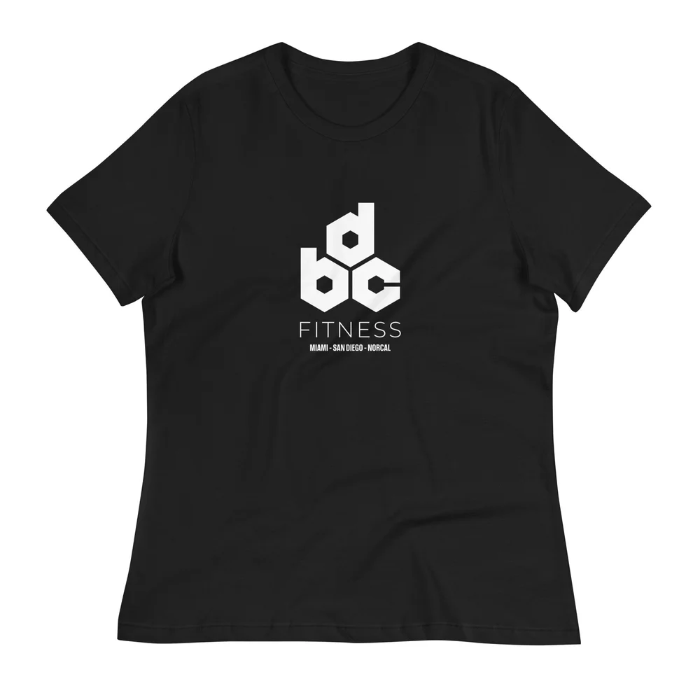 Women's Relaxed T-Shirt Black — DBC Fitness
