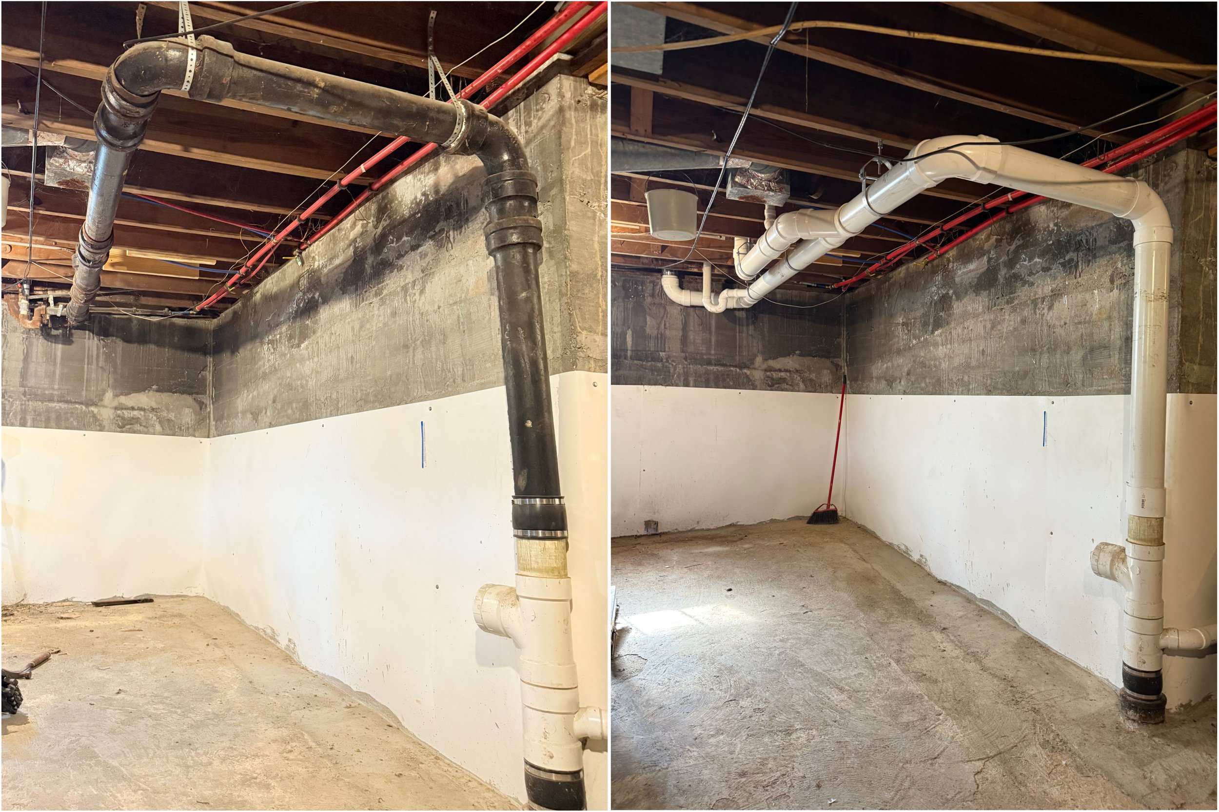 Replacement of Cast Iron Drain Piping with PVC