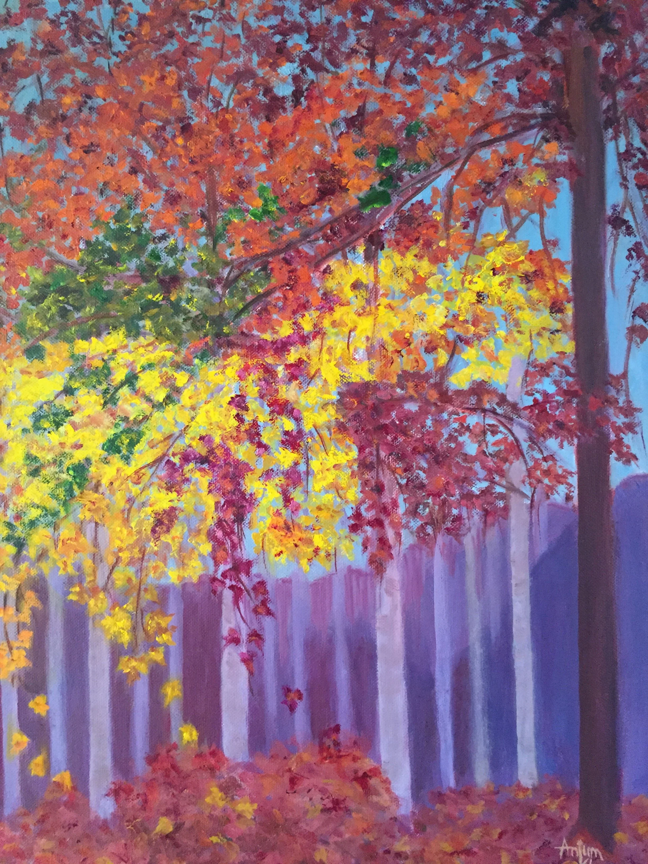Purple Fall I 16 x 20 I Sold