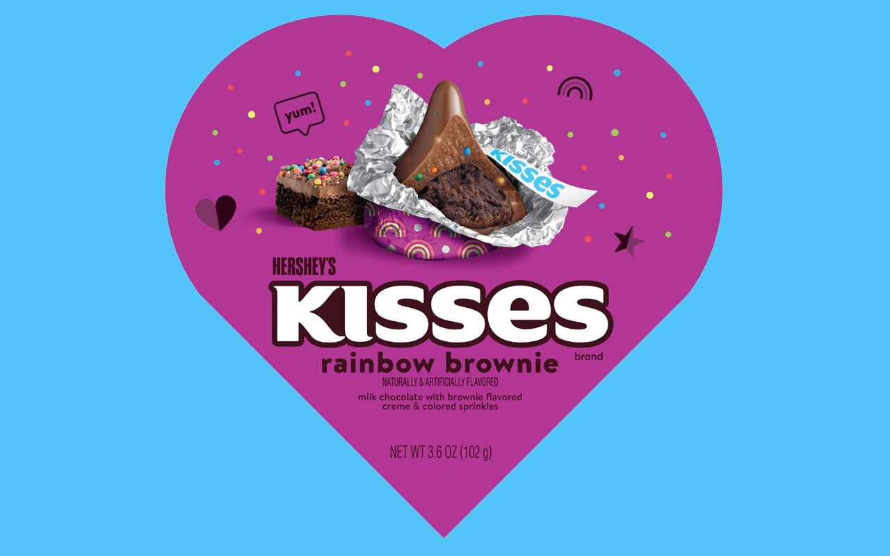 Rainbow Brownie Kisses