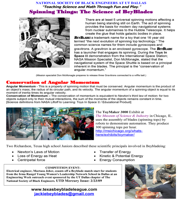 Science of Beyblade — Texas BeyBlade League