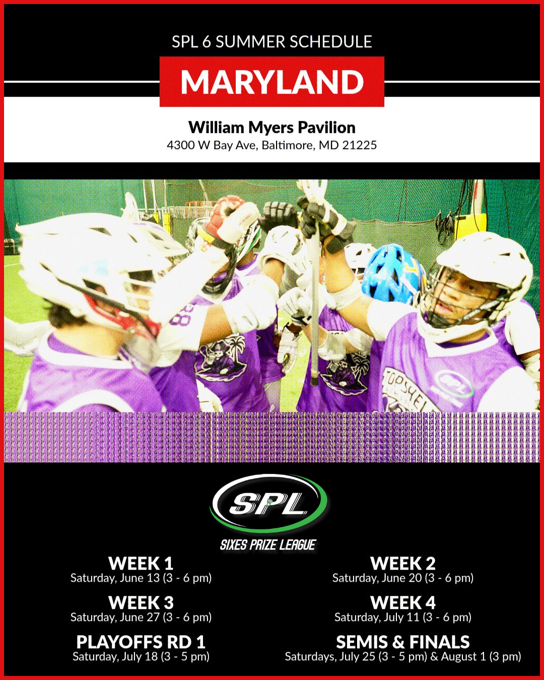 Complete Payment Below For Team Registration for SPL Maryland