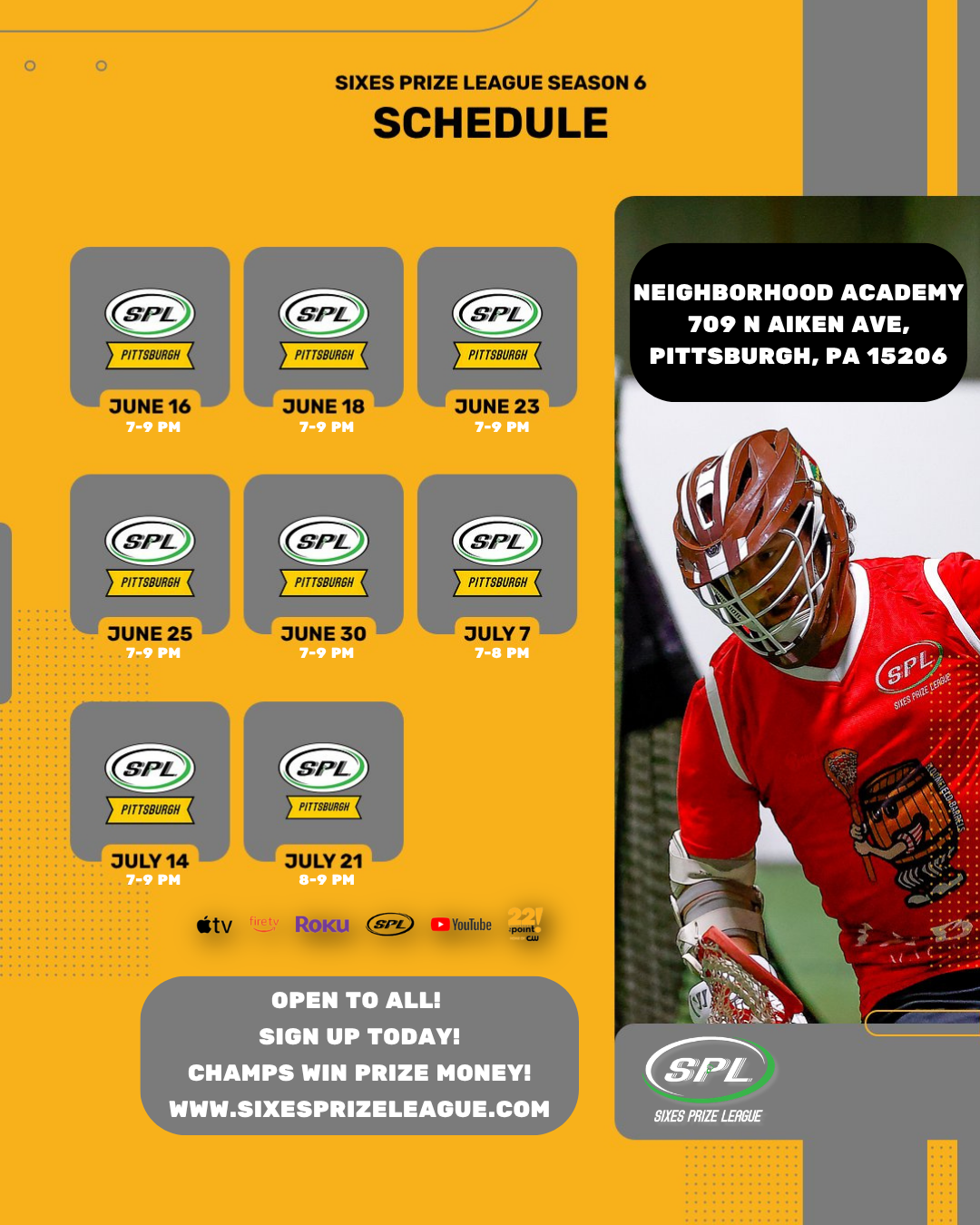 Complete Payment Below For Player Registration SPL PGH