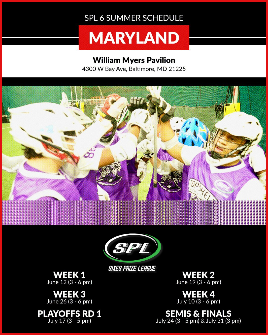 Complete Payment Below For Team Registration for SPL Maryland