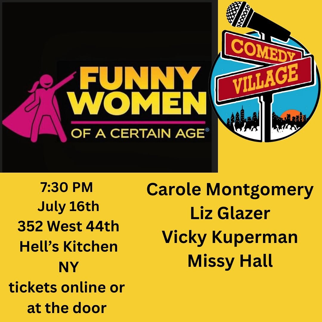 New York folks- come play! #itsahappything #queenofhappythingz #shessofunny #funnywomen #comedy #newyork #hellskitchen #woca  #funnywomenofacertainage&reg;