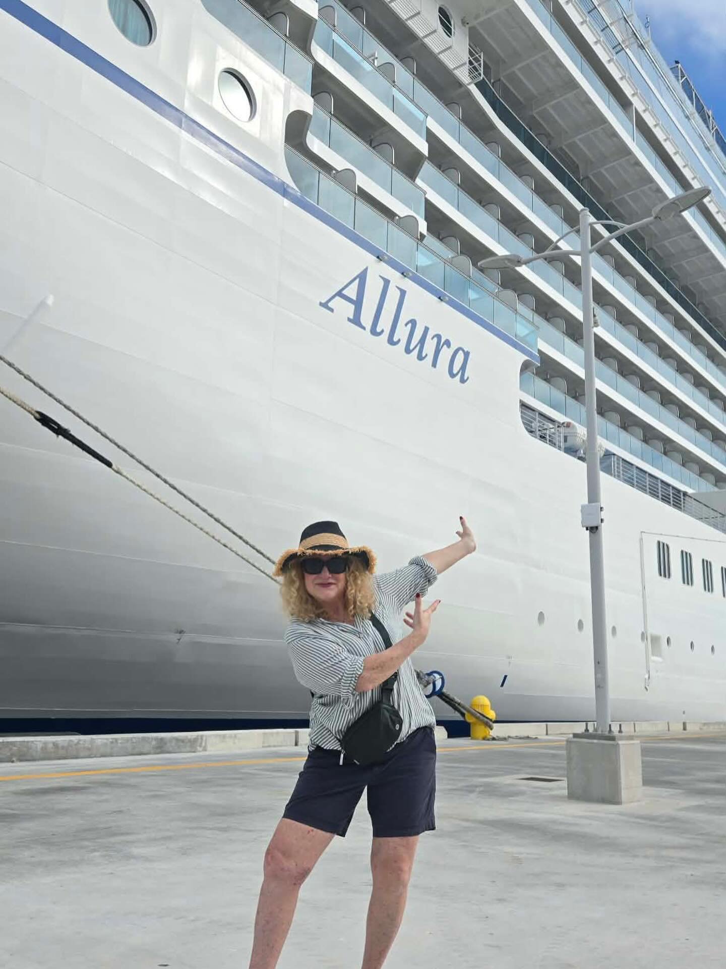 Loving this inaugural sailing on Oceania Allura! #oceaniaallura #fancylady #sunscreen #ship #cruise #queenofhappythings #itsahappything