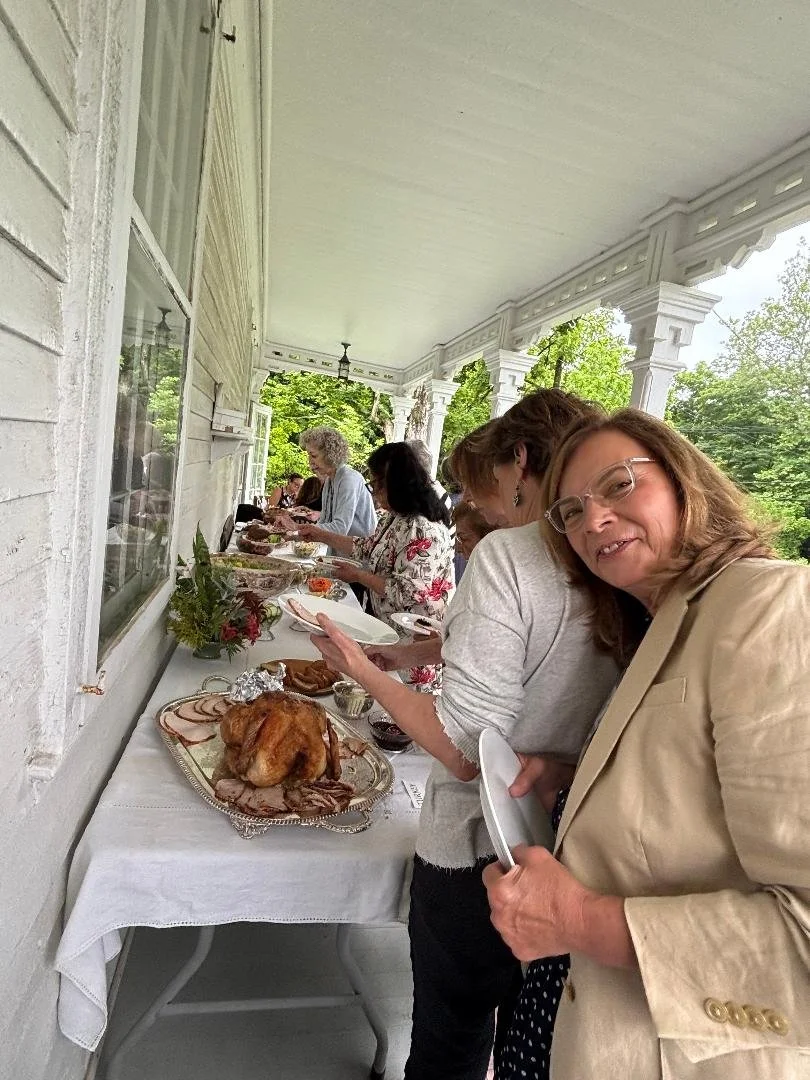 Jean Arsenault waiting in the?? buffet line.jpg.jpeg