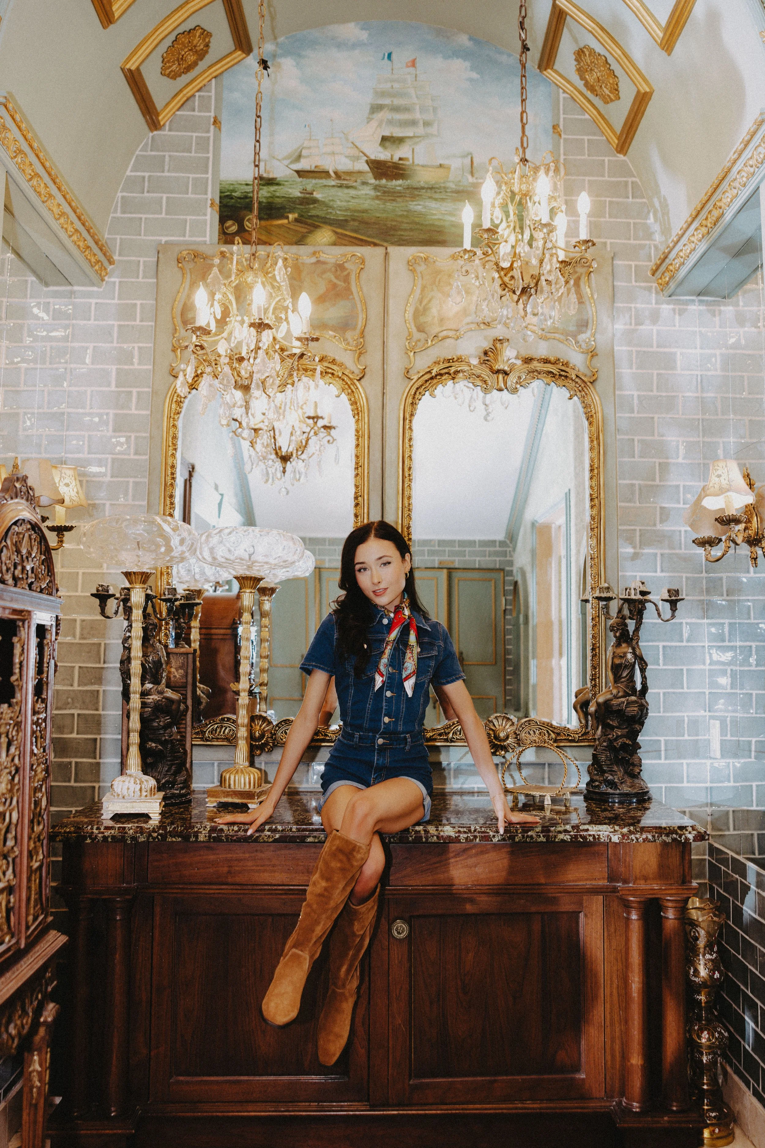  vintage senior photos in los angeles 