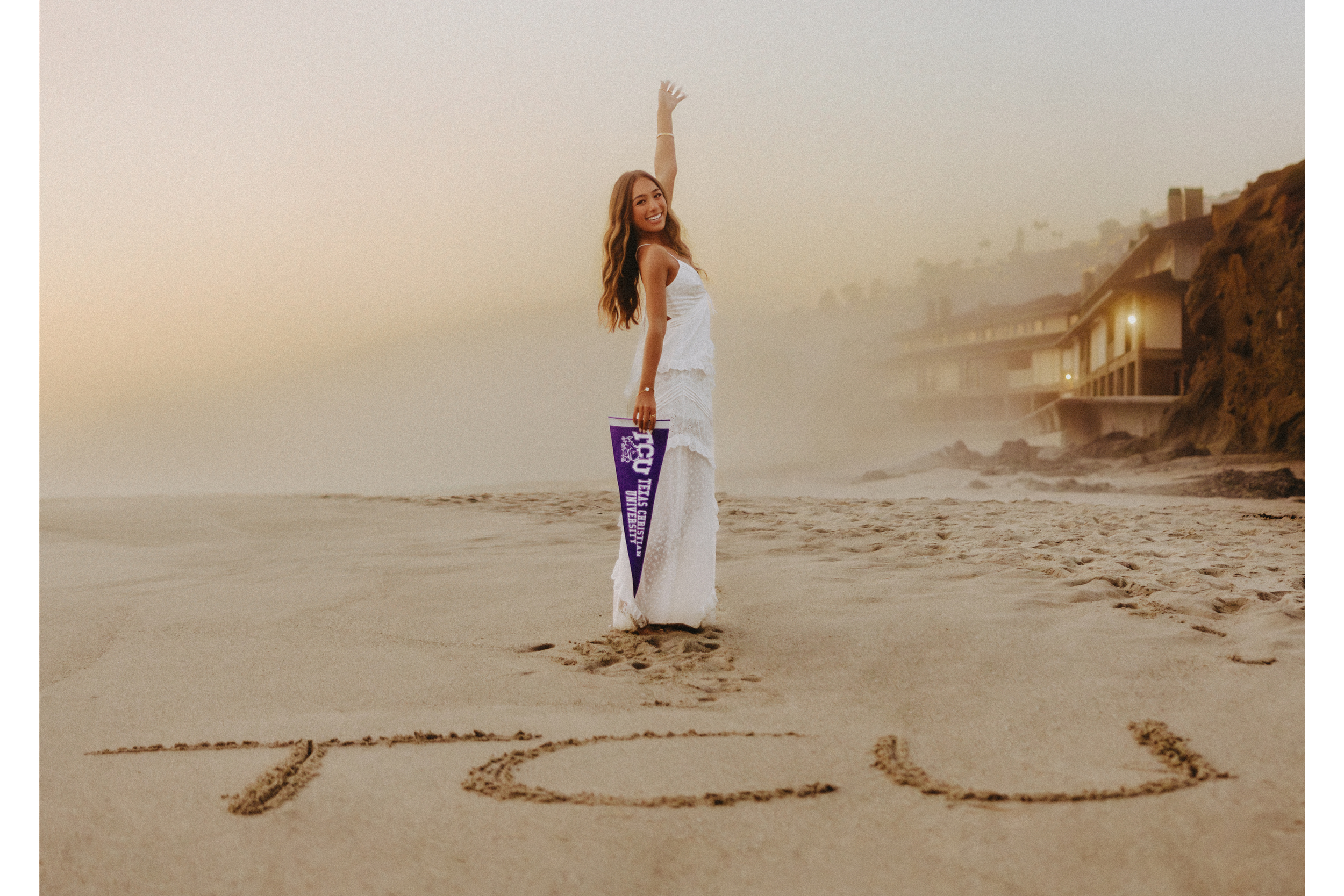 TCU Senior Pictures in SoCal | Coastal Cowgirl Senior Photos