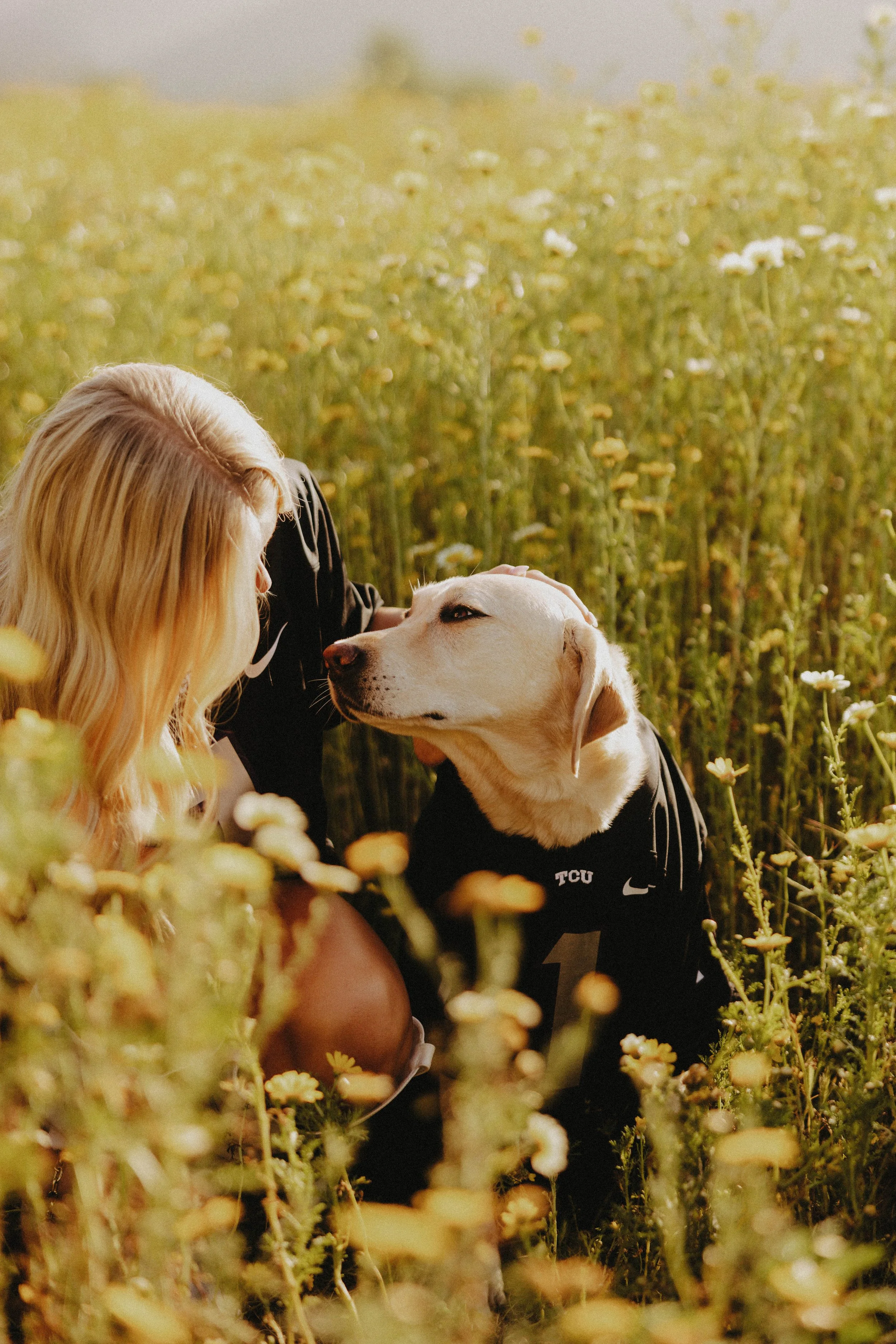 tcu senior pictures with dog 