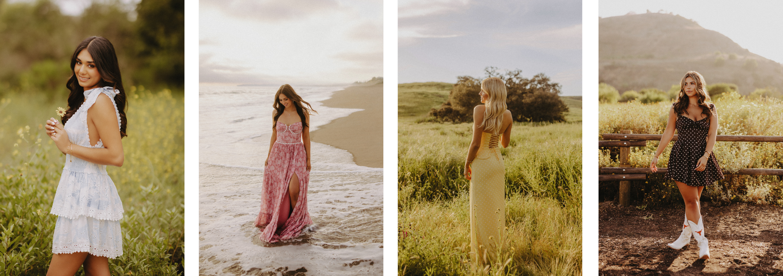 pattered dresses for senior photos