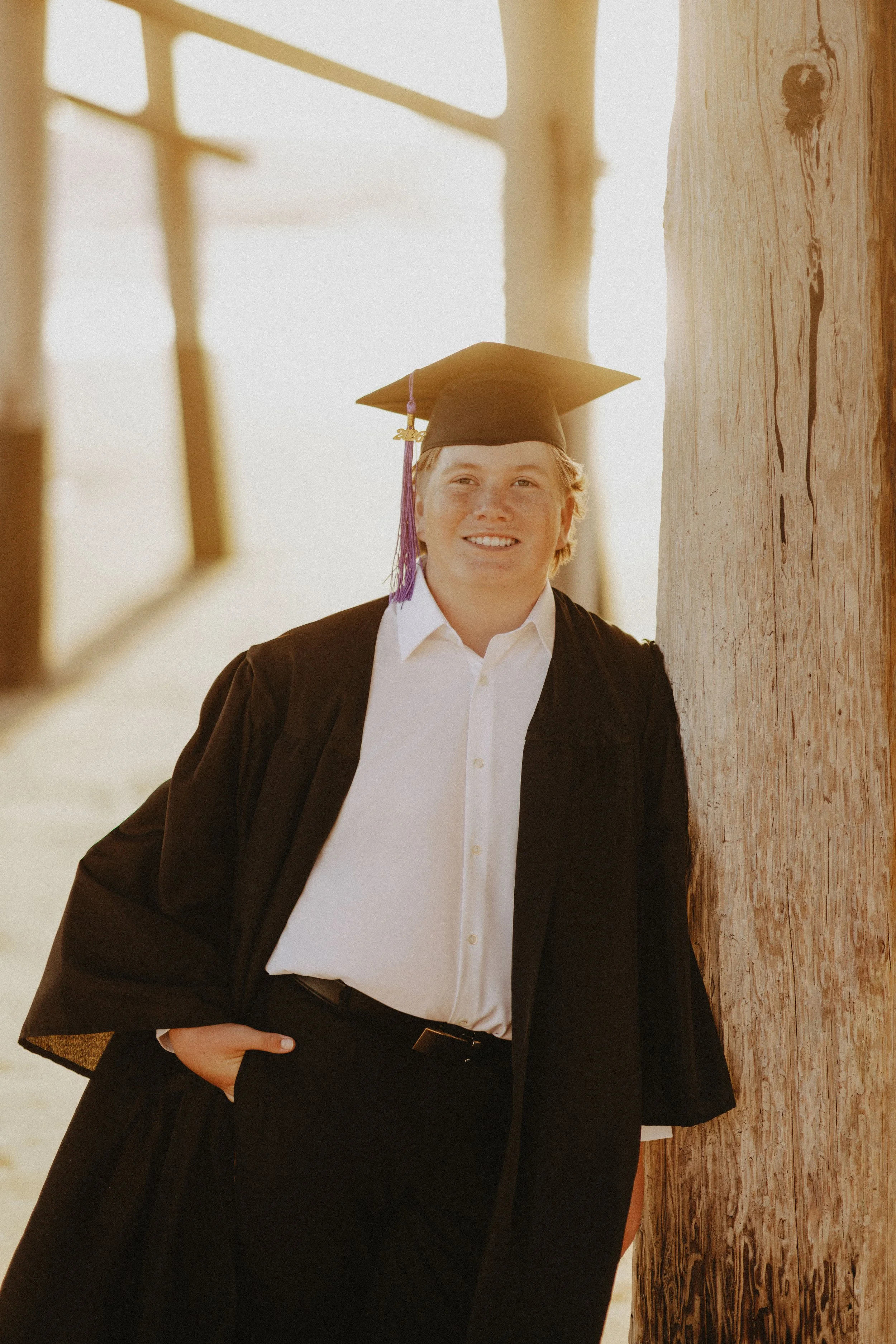  cap and gown boy senior pictures 