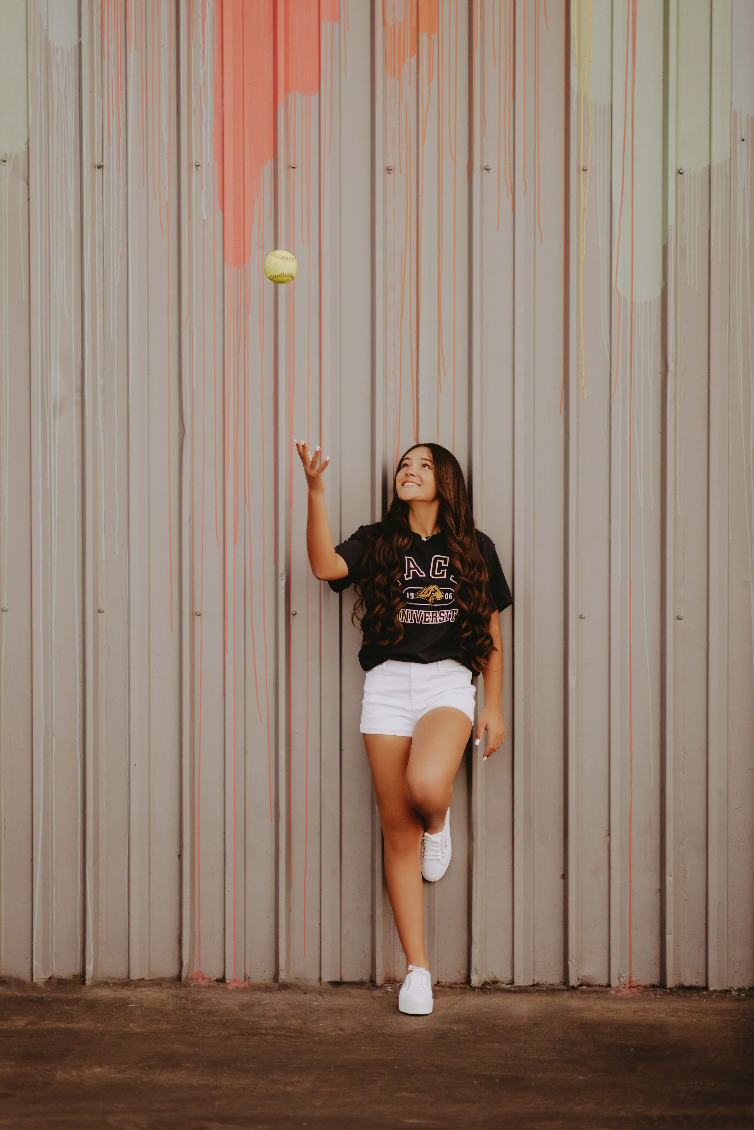  toss the ball senior pictures 