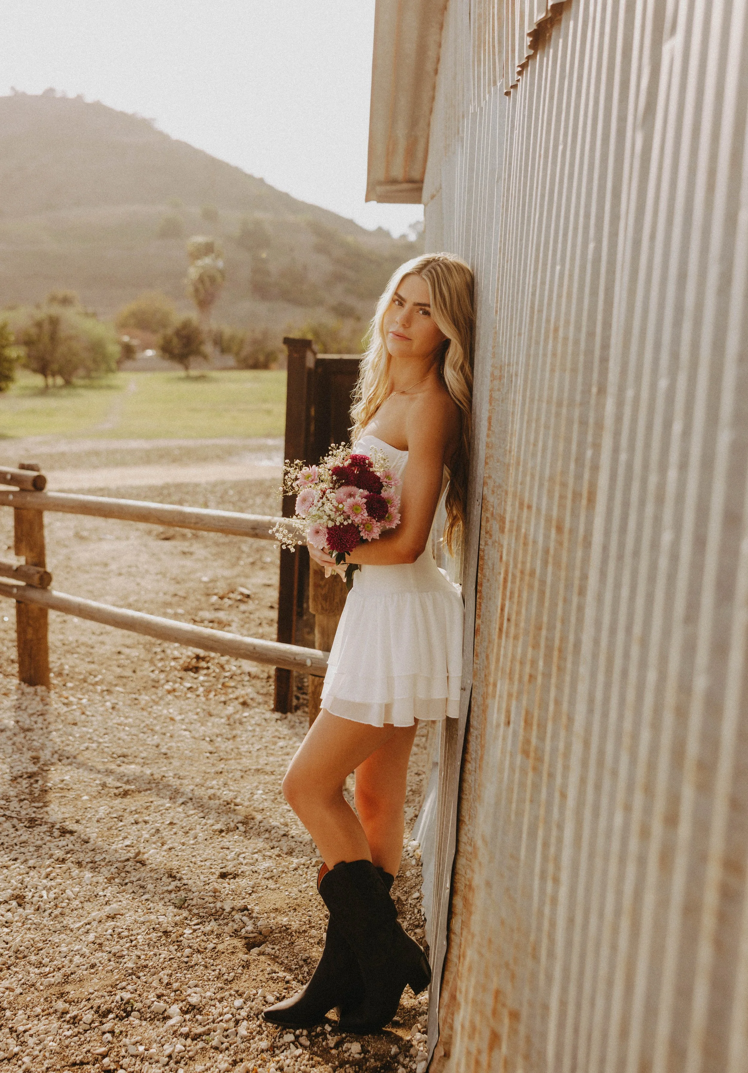 senior pictures with flowers 