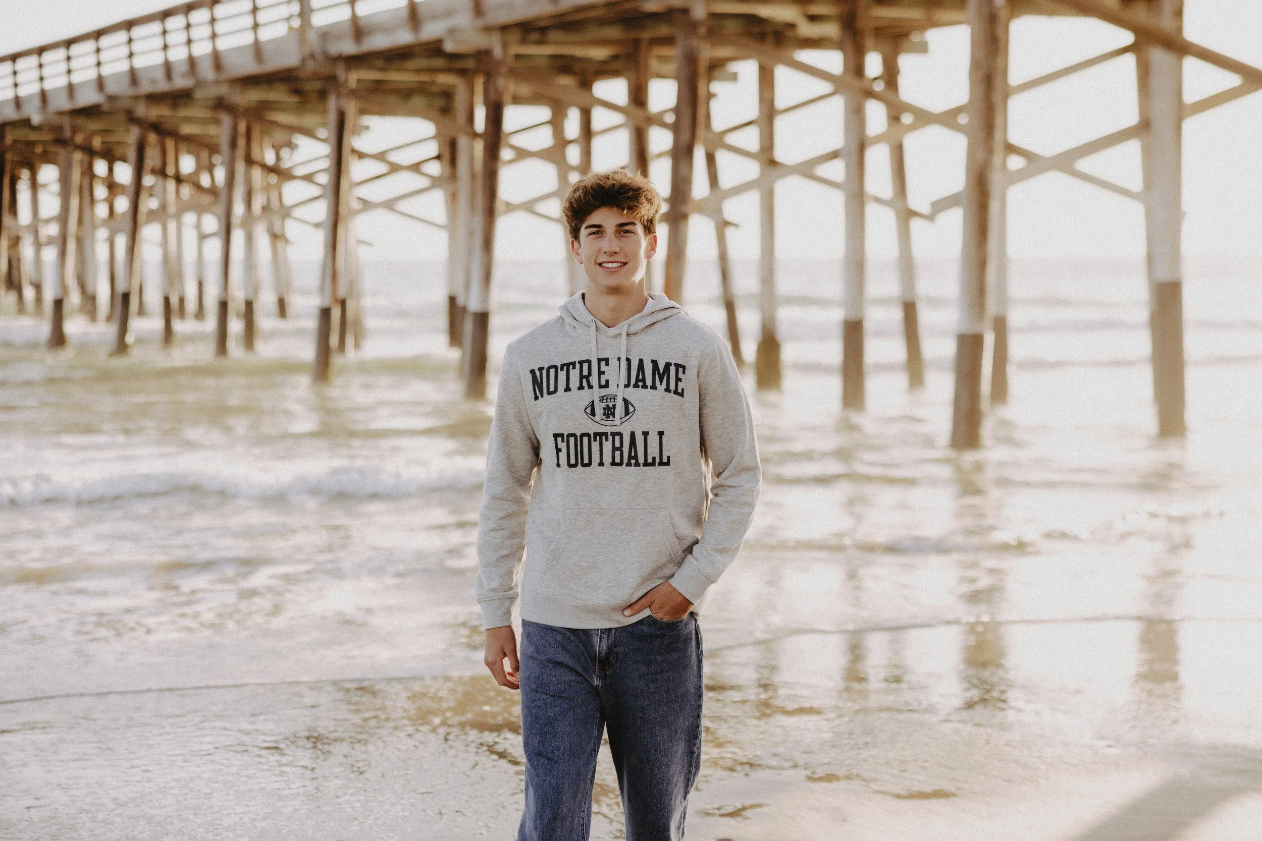  guy senior photos on the beach 