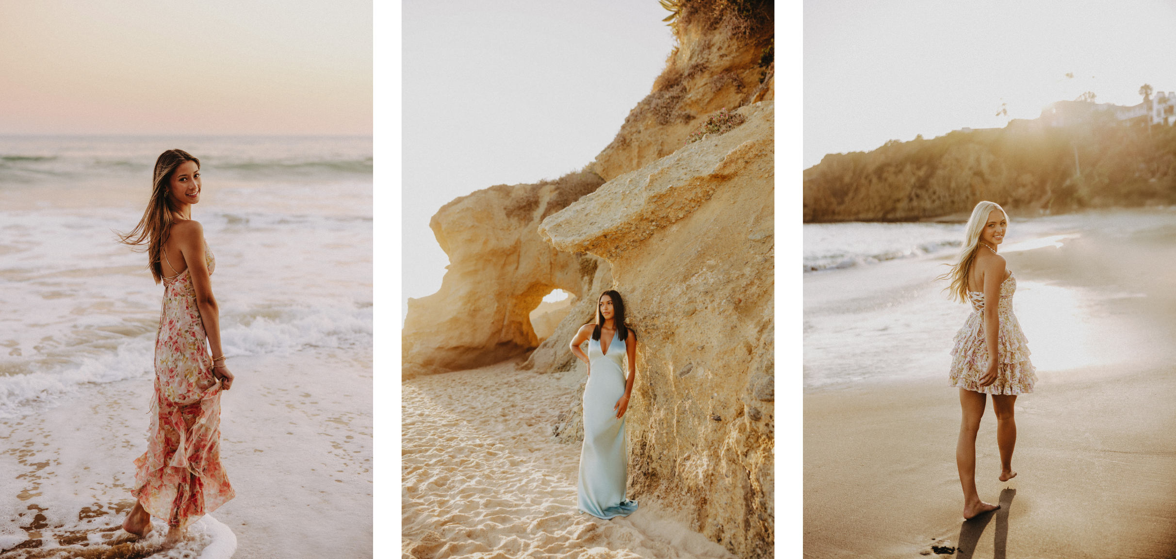 beach summer senior photos