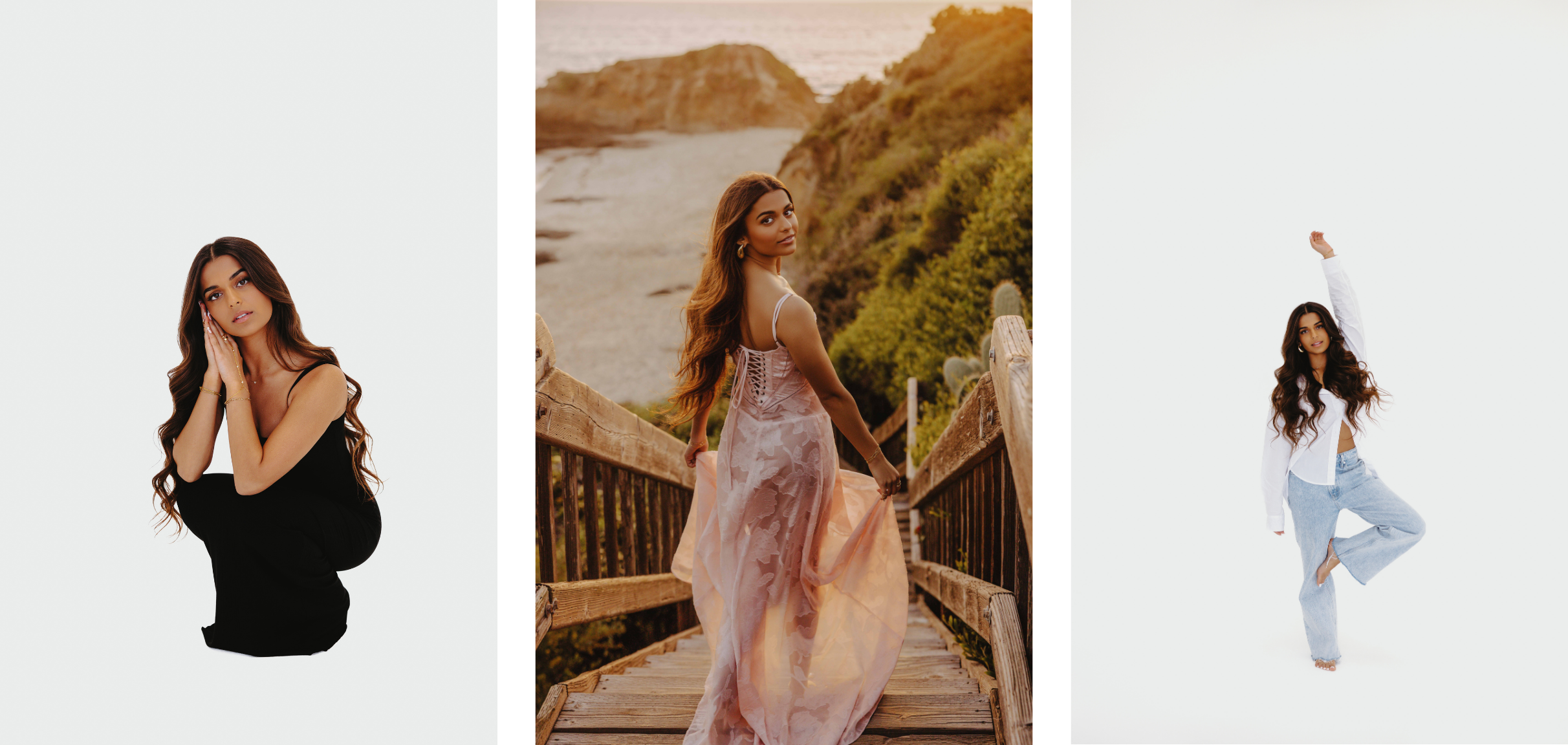 3 outfit combo black senior photo outfits