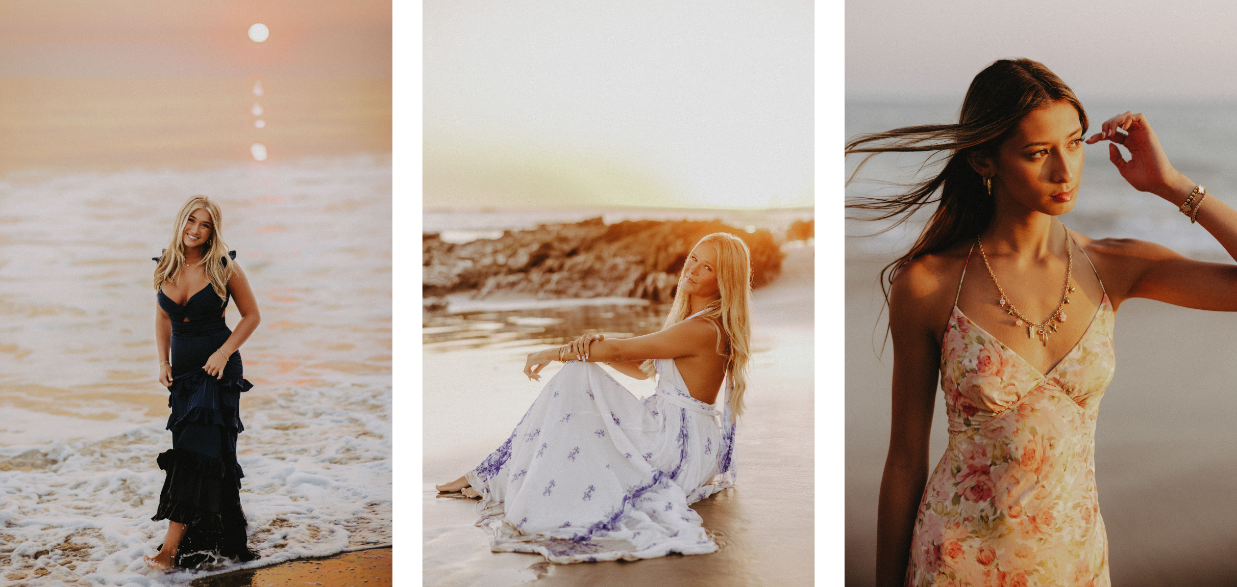 golden hour senior photos in summer