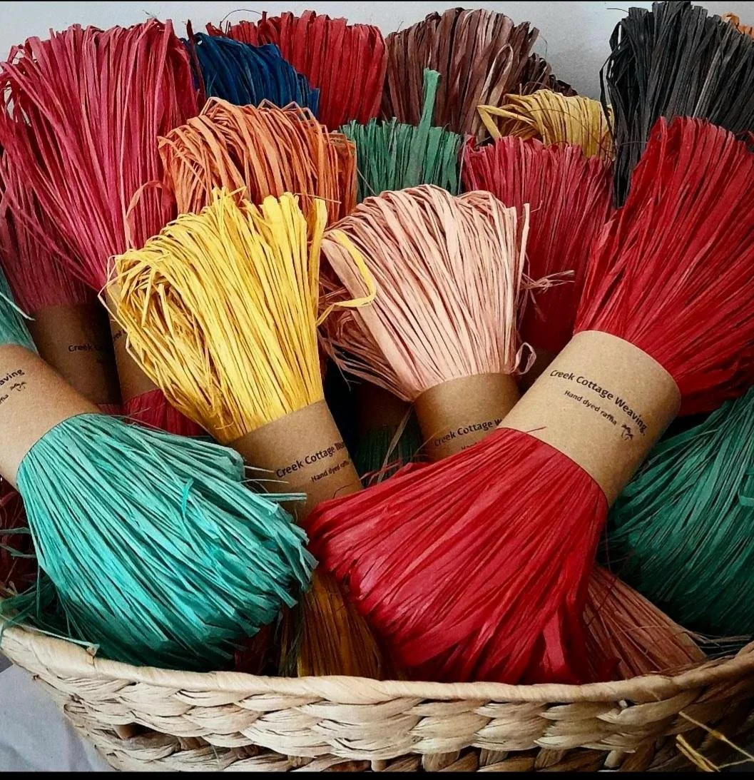 Creek Cottage Weaving premium hand dyed raffia Gold Coast, Queensland