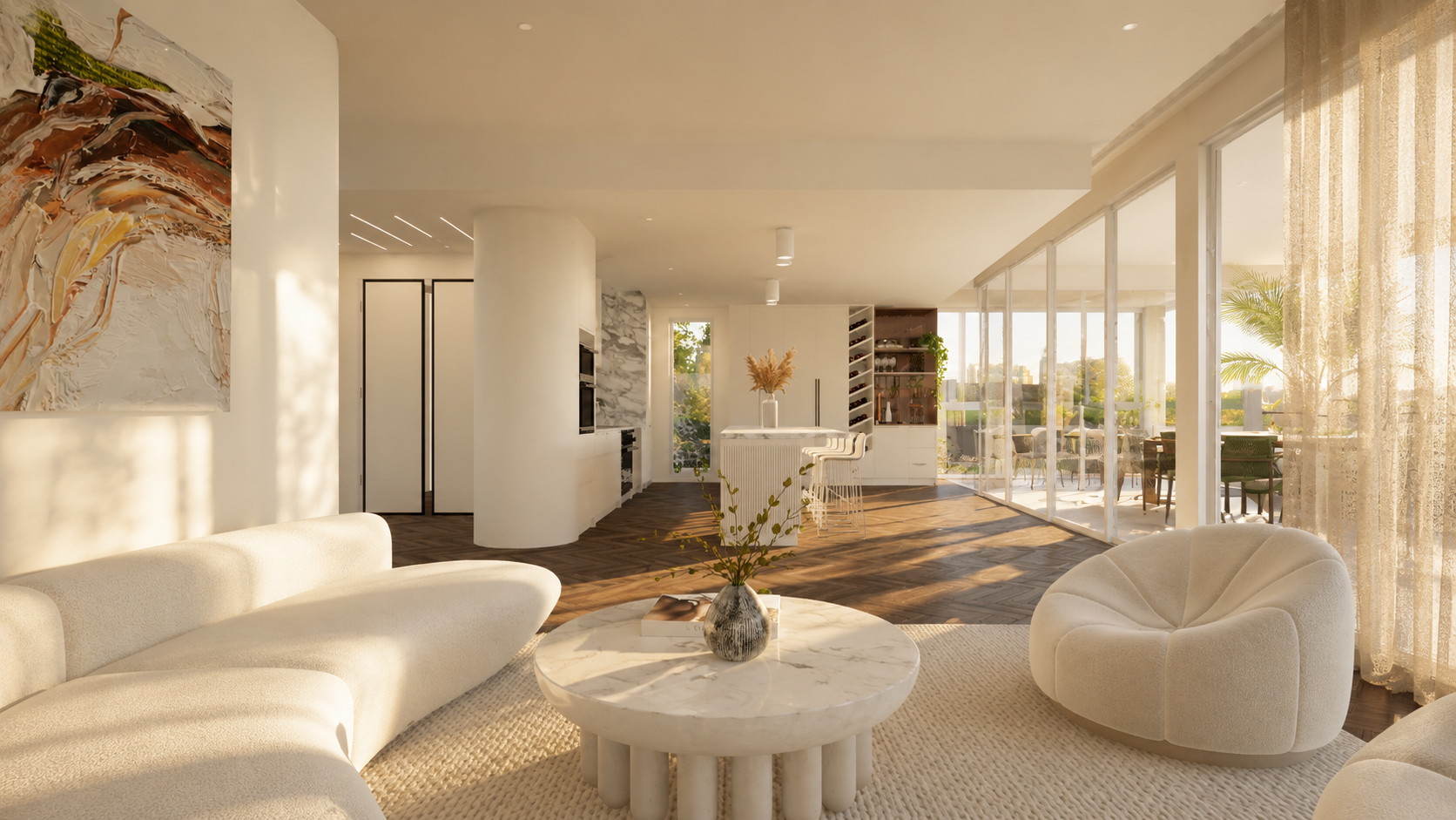 New Farm Apartment, Interior Design