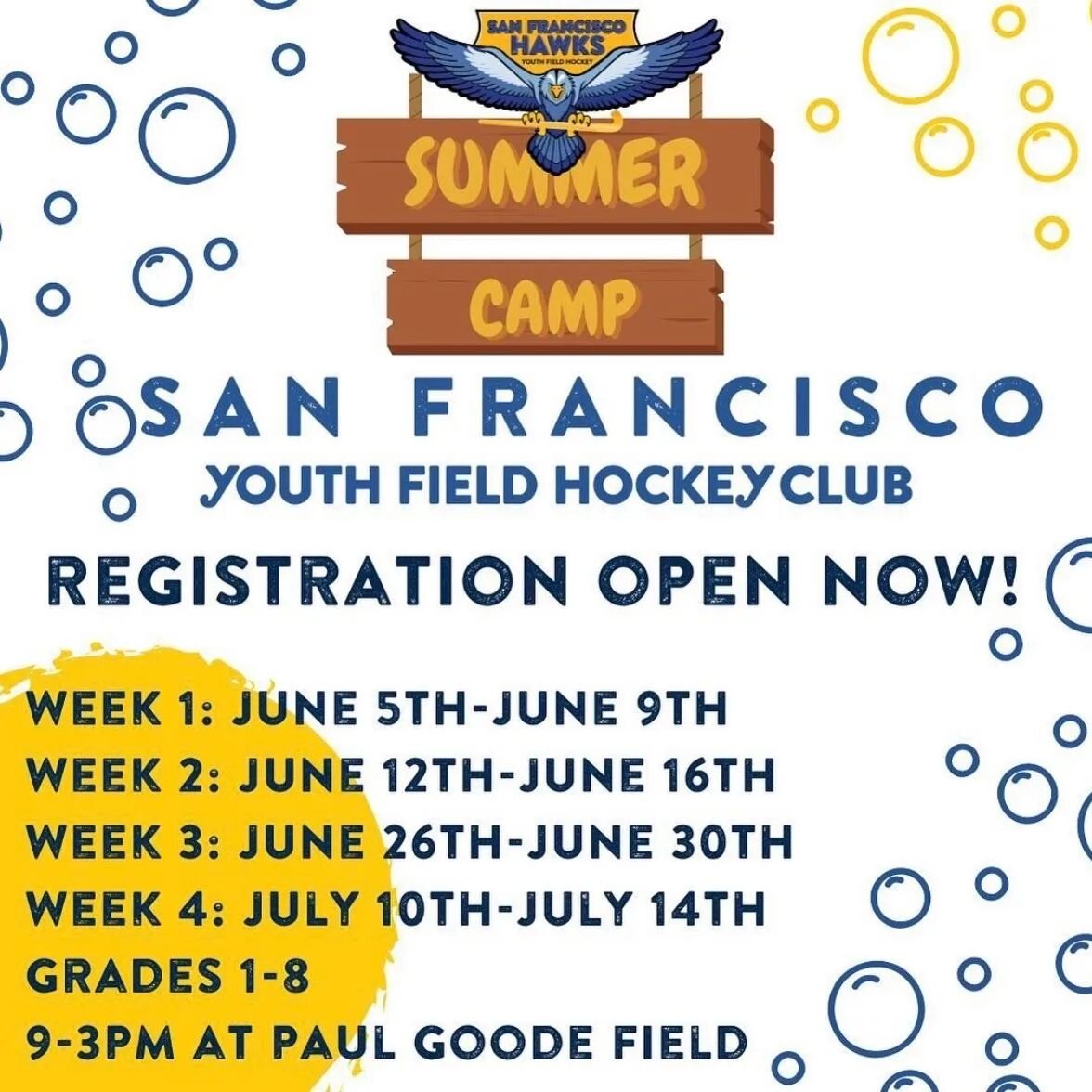 @sfyfh2017 Field Hockey Summer Camp here in the city! Future foggers in the making 🏑🧡