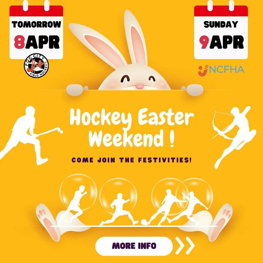 Bubble Soccer, Archery Tag, Fog Hockey on a Saturday and playing opportunity for ALL at Stanford on Sunday!

Swipe for more information and details!

Happy Easter Foggers!