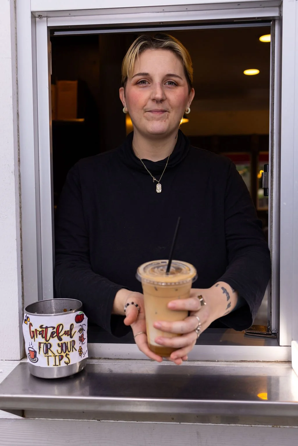 Serving Coffee