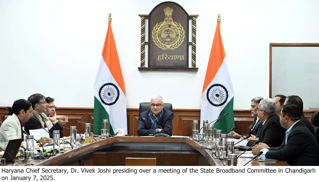 हरियाणा की ग्राम पंचायतों में सरकारी संस्थानों को दो साल तक मुफ्त एफ.टी.टी.एच. कनेक्शन