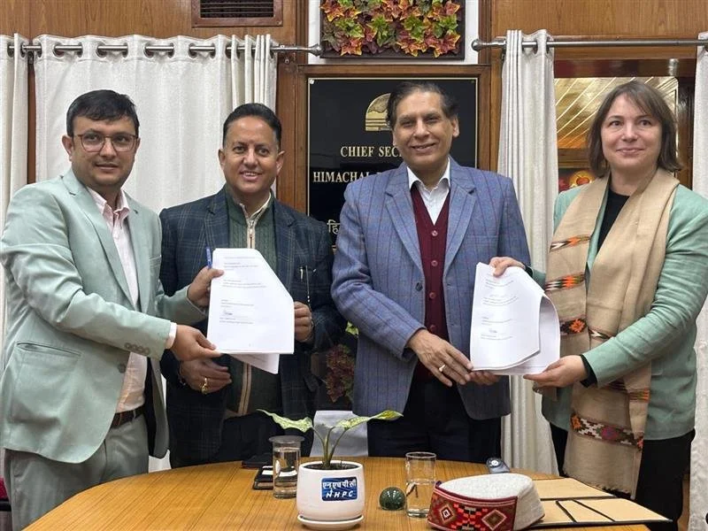 हिमाचल: आपदा जोखिम न्यूनीकरण पर हिमाचल सरकार एवं एएफडी के बीच समझौता ज्ञापन हस्ताक्षरित