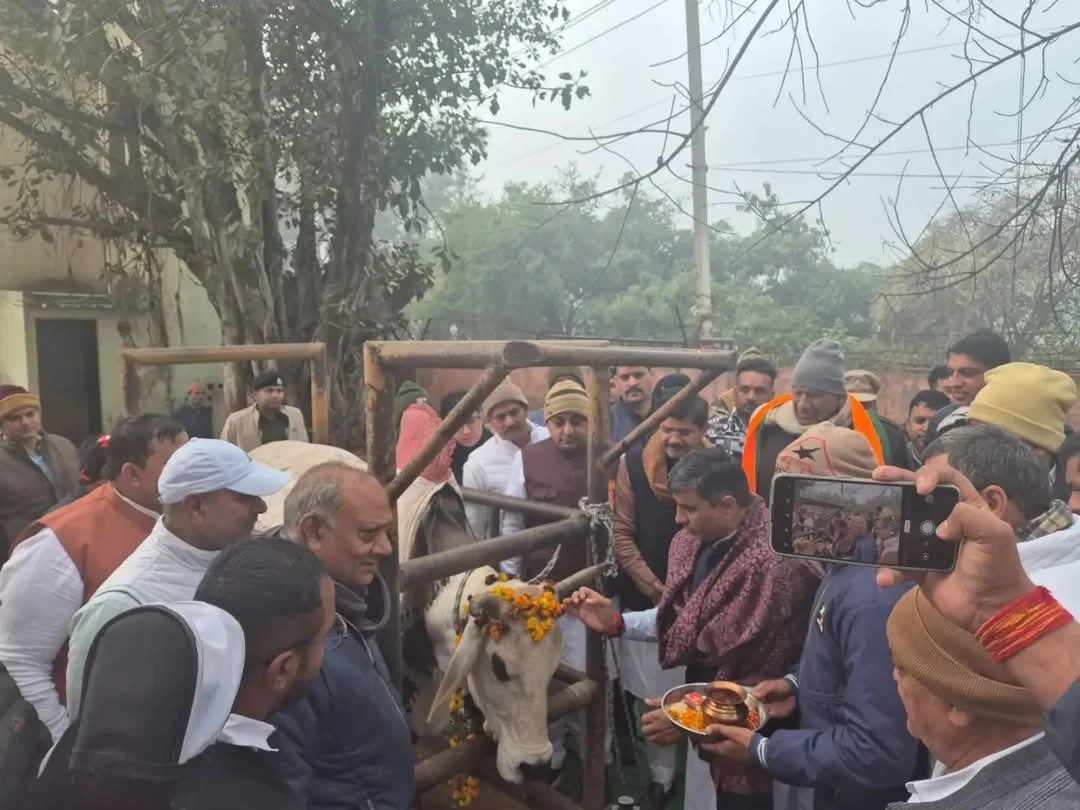 सरकार ने गोवंश के संरक्षण एवं संवर्धन के लिए दिया है विशेष बजट- शिक्षा मंत्री महीपाल&nbsp; ढांडा